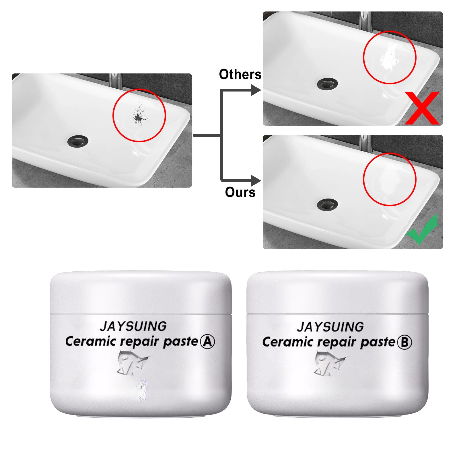 CeramicPaste - Keramische Fliesen Reparatur Set